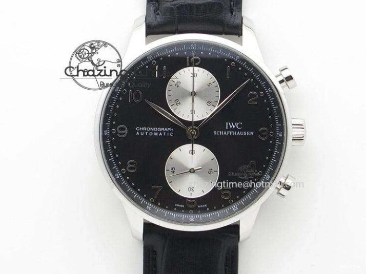 MIROTIME 0705 Portuguese IW3714 Diam ZF V2 1:1 Best Edition White Dial Blue Makers On Blue Leather Strap A79350 (Slim Movement) Stylish 7248